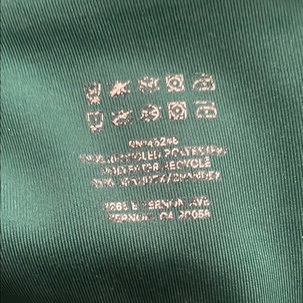 Reformation Green Sports Bra Racerback Intimates - Picture 3 of 4